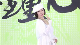 一代女皇潘迎紫震撼登場第60屆金鐘獎。（圖／記者鄭孟晃攝影）