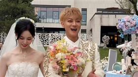 黃子韜世紀婚禮現場曝光。（圖／翻攝自微博）