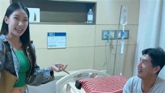 心疼正義哥遭刺傷　啦啦隊女神探病影片曝