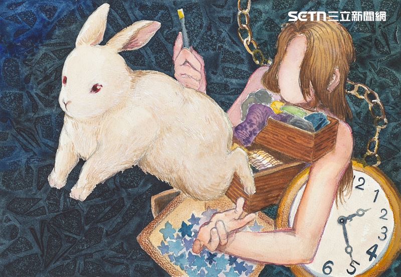 《梁個兒創作個展：白兔夢境 In Dreamland》，以細膩筆觸描繪從童年到青春期的內心世界。(圖/翻攝畫面)