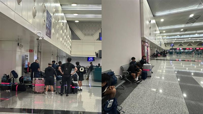 台灣五人制足球隊16日凌晨出國比賽，但到了機場卻因簽證問題，差點出不了境。（圖／翻攝自Threads @ke_092424）