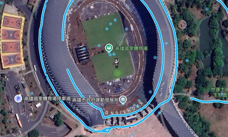 高雄的Google地圖小黃人變成BLINK。（圖／翻攝自Google地圖）
