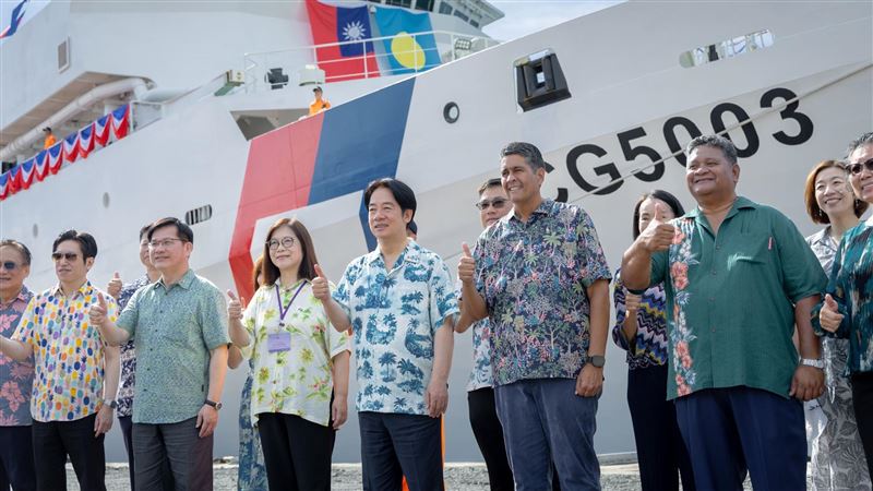 財經網美胡采蘋指出，太子集團是「中共打手」，中國指揮太子集團去帛琉洗錢、購買要地，逼迫帛琉與台灣斷交。圖為賴清德曾出訪帛琉。（圖／翻攝林佳龍臉書)
