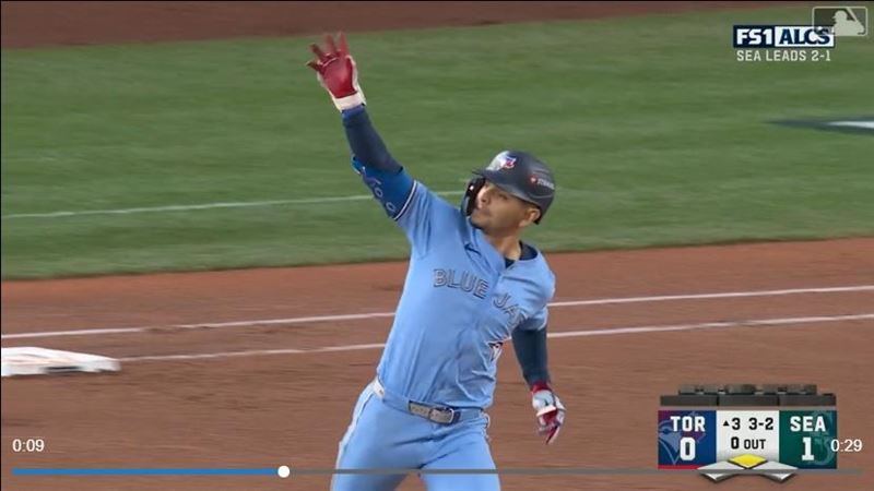希曼尼茲（Andres Gimenez）連2場比賽敲2分砲。（圖／翻攝自MLB官網）