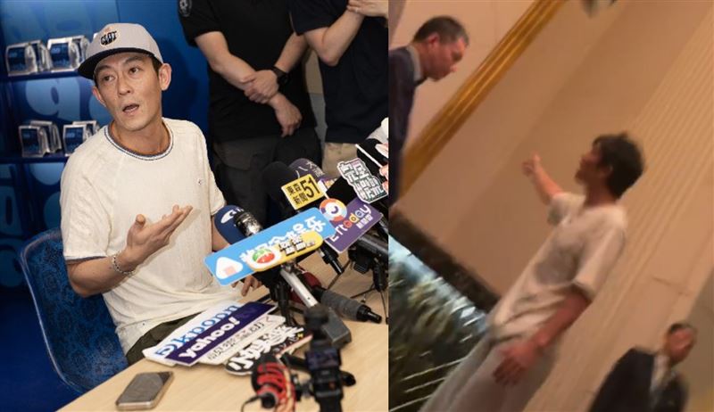 陳冠希5星飯店爆衝突！身邊黑衣人圍繞