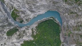 花蓮,太魯閣,堰塞湖,台8線,立霧溪峽谷,秀林鄉。（圖／翻攝畫面）