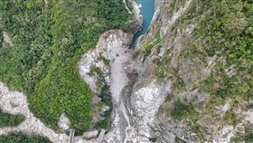 花蓮,太魯閣,堰塞湖,台8線,立霧溪峽谷,秀林鄉。（圖／翻攝畫面）