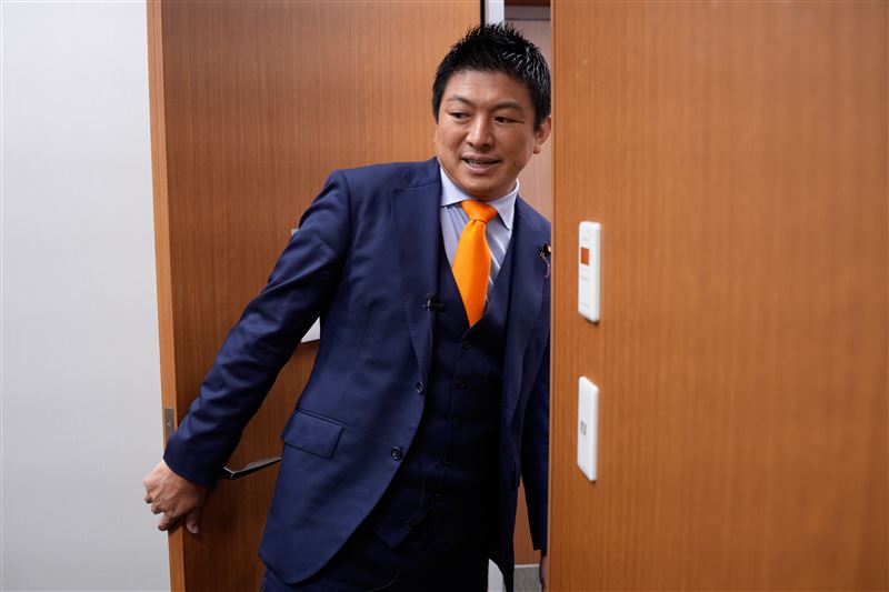 參政黨黨魁神谷宗幣。（圖／美聯社／達志影像）