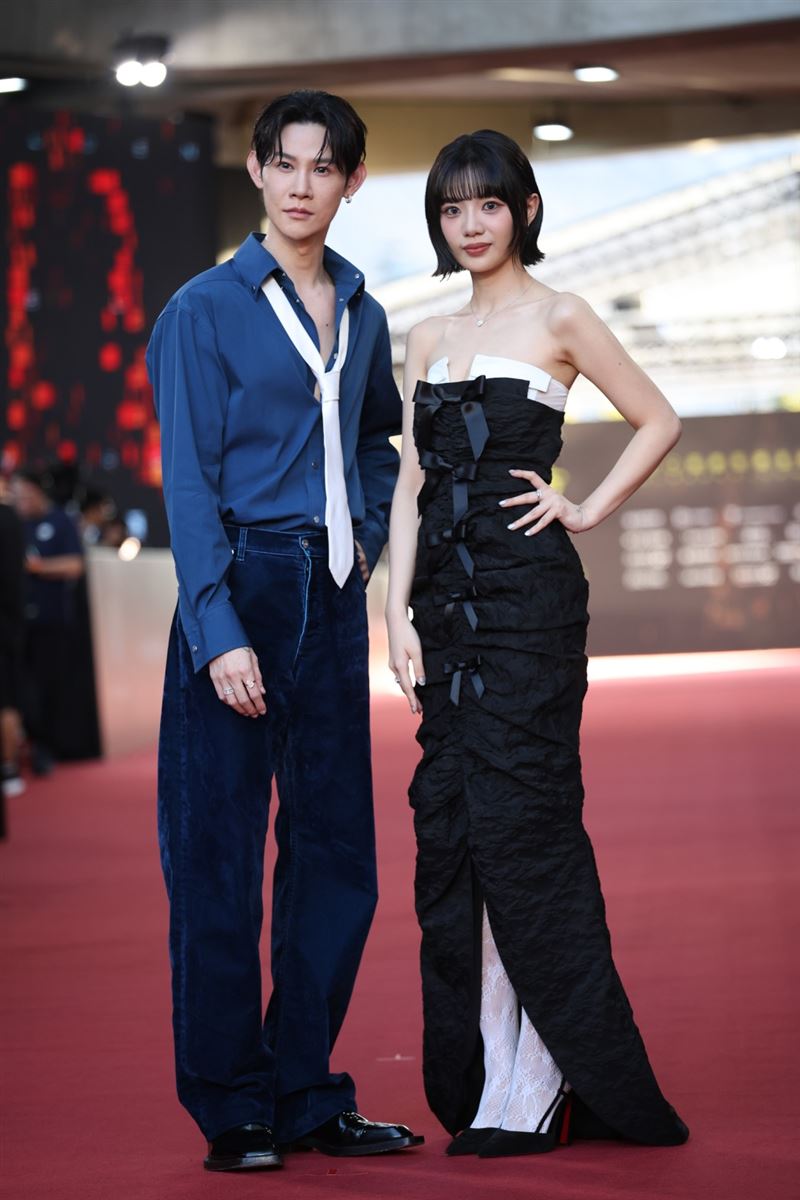 木木（右）搭檔夏和熙（左）。（圖／記者趙于瑩、鄭孟晃攝影）