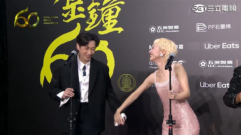 陳漢典（左）甜蜜告白Lulu（右）。（圖／三立電視）