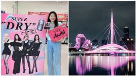 陳其邁,家樂福,高雄,粉色,冷飲杯,燈光（圖／家樂福提供）