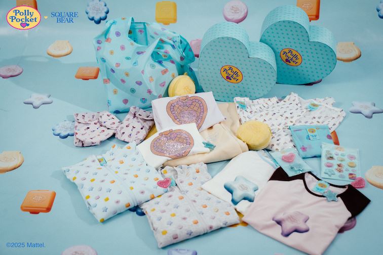SQUAREBEAR首度攜手全球經典玩具品牌Polly Pocket。（圖／品牌業者提供）