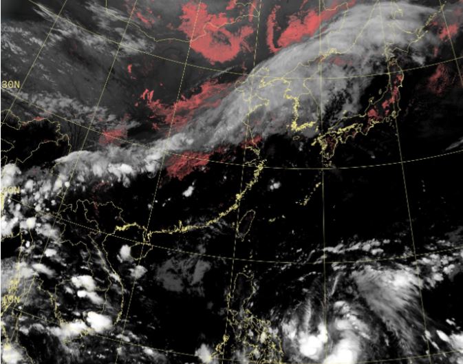 天氣風險表示，明日晚間至下週中後段，台灣將持續受到東北季風南下影響。（圖／翻攝自中央氣象署）