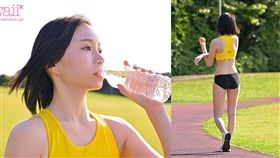 高中田徑八強選手夏目真子出道拍AV，在床上的反應很激烈，片商形容她是「大物新人」。（圖／翻攝自Ｘ）