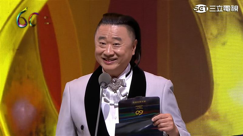 吳佩諭包辦3項入圍，被邰智源笑虧「沒得獎會連滾帶爬」。（圖／三立電視）
