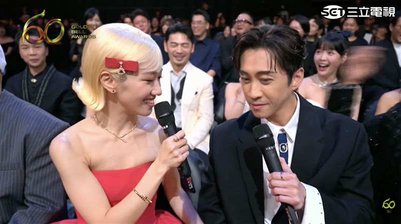 陳漢典（右）與Lulu現場放閃。（圖／翻攝自YouTube）