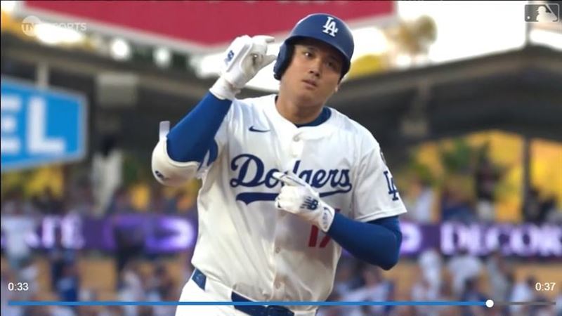 大谷翔平連2年在國聯冠軍賽第4戰敲「首局首打席」全壘打。（圖／翻攝自MLB官網）