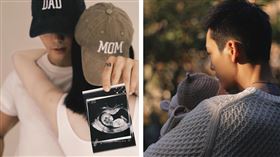 陳偉霆和何穗拋出升格父母震撼彈。（圖／翻攝自陳偉霆微博）