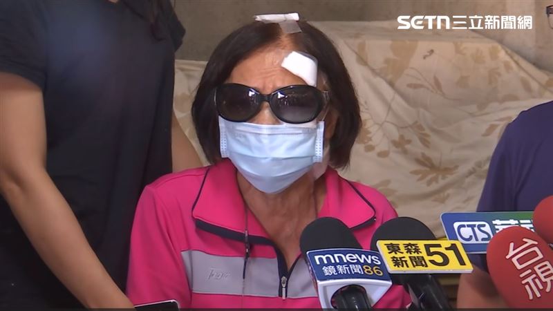台中男持刀砍鄰居辯電視音量太吵才行凶，受害婦人出面駁斥非事實。（圖／翻攝畫面）