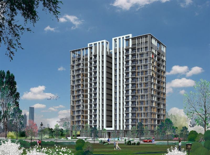 「行見築」建案外觀模擬圖，僅供參考。（圖／立永國際提供）