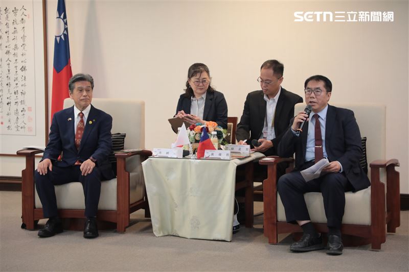 先﨑市長17日也於會中宣布，將於那珂市設立「台南道」，以紀念兩市友好情誼。（圖／南市府提供）