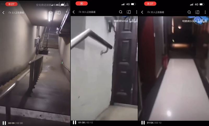 于朦朧「四站路徑」整條通道看了讓人毛骨悚然（圖／翻攝自Threads ）