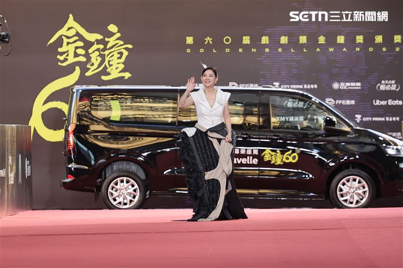曾寶儀登場。（圖／記者鄭孟晃、趙于瑩攝影）