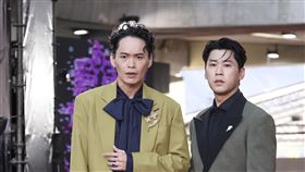 黃鐙輝（左）與黃迪揚主持星光（圖／記者鄭孟晃、趙于瑩攝影）