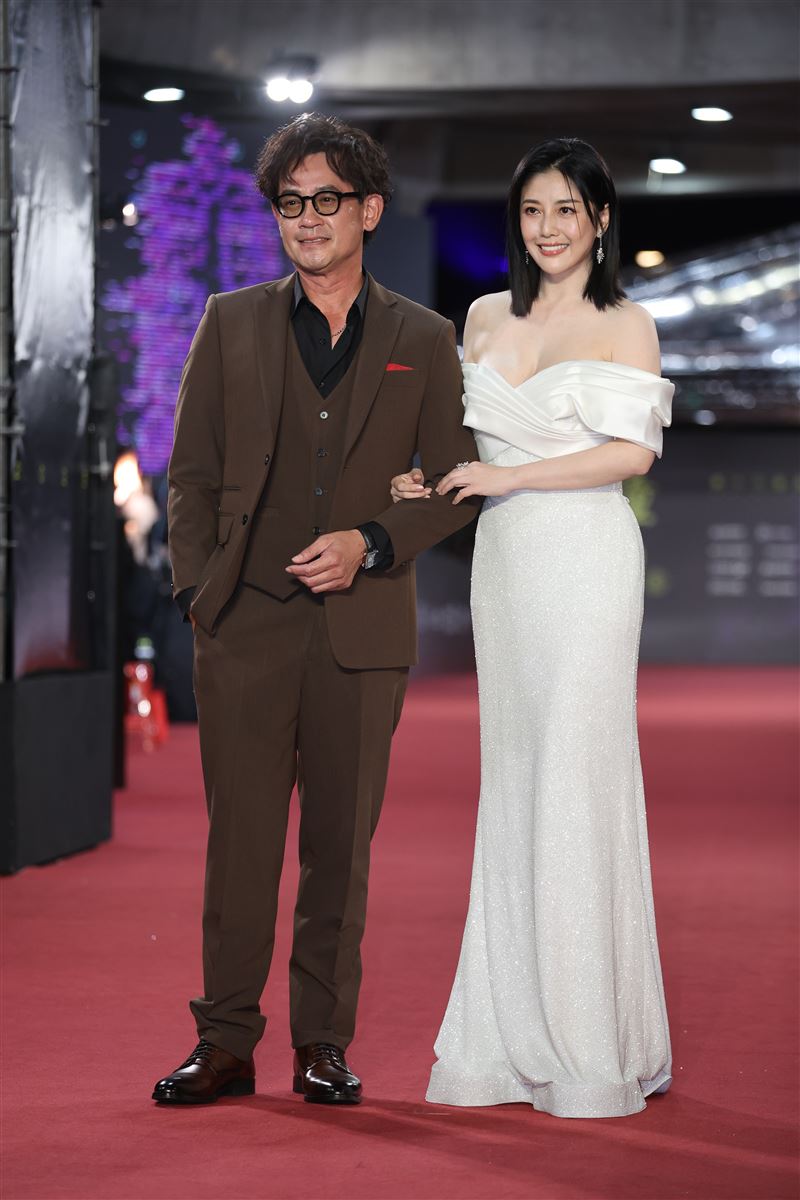 韓瑜與柯叔元走紅毯（圖／記者鄭孟晃、趙于瑩攝影）