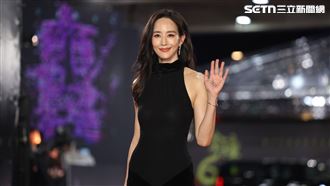 張鈞甯紅毯全場焦點！黑削肩禮服優雅登場