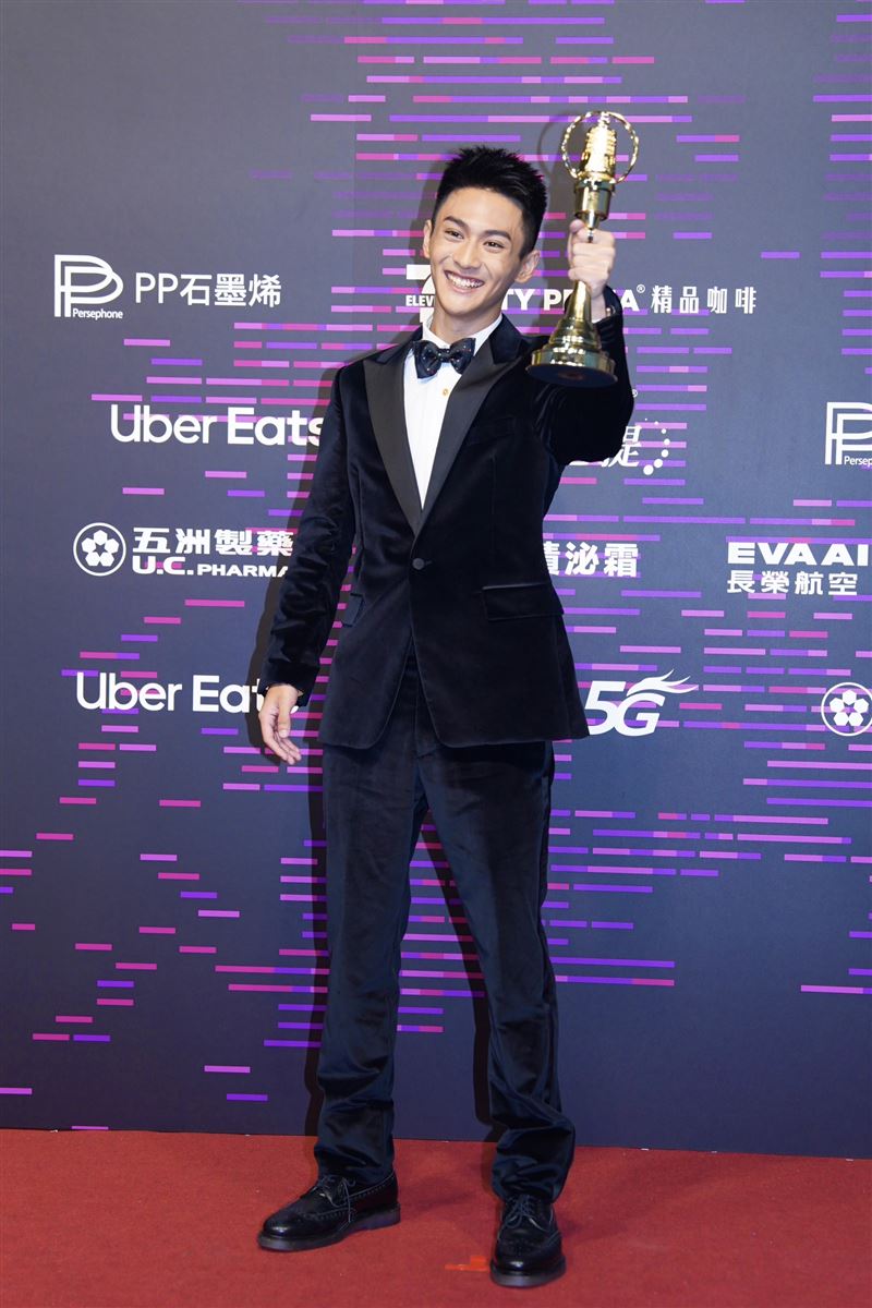 朱宥丞台上爆哭感謝所有人。（圖／記者鄭孟晃、趙于瑩攝影）