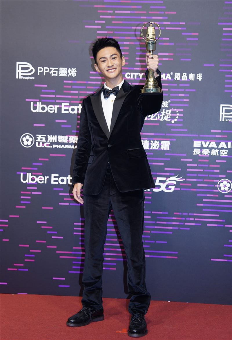 朱宥丞高喊：明年還要站這裡。（圖／記者鄭孟晃、趙于瑩攝影）