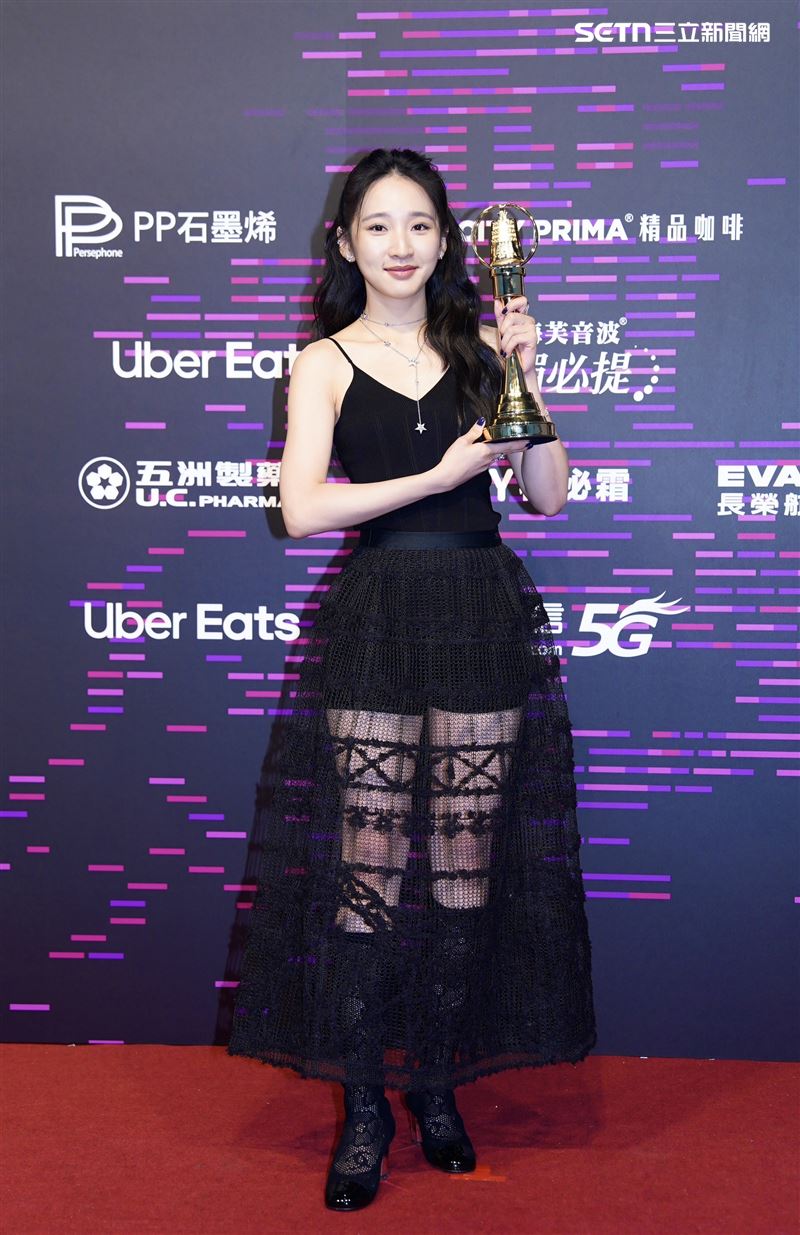 李沐奪迷你劇集女配角獎。（圖／記者鄭孟晃、趙于瑩攝影）