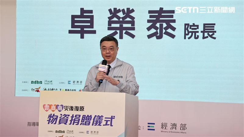 赴台南感謝賑災　卓揆：整合資源團結社會