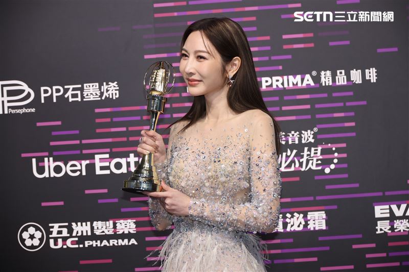 曾莞婷奪金鐘女配。（圖／記者鄭孟晃、趙于瑩攝影）