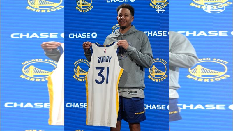 勇士在開季前裁掉柯瑞弟（Seth Curry）。（圖／翻攝自勇士推特）