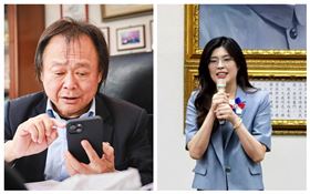 王世堅過往的質詢被突然改編成《沒出息》，此與鄭麗文靠嘴炮當主席，兩者的共同點是，政治已經徹底娛樂化。（圖／翻攝自兩人臉書）