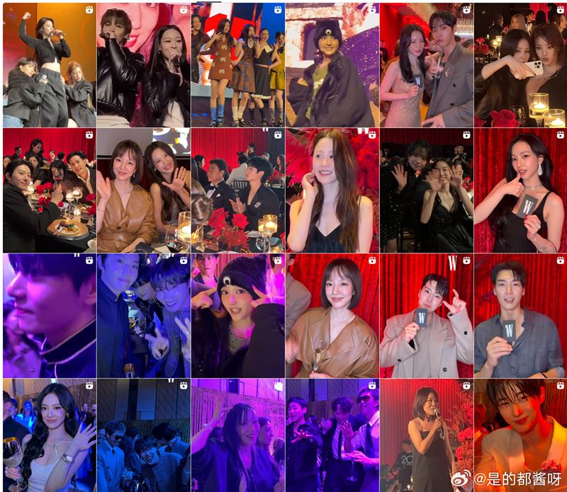 《W Korea》許多大咖演員、歌手都有出席。（圖／翻攝自微博）