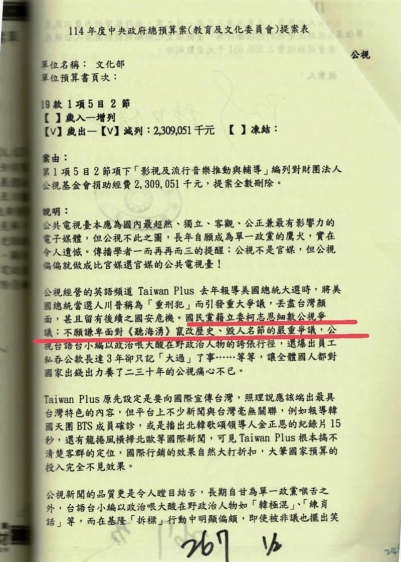 國民黨曾批《聽海湧》「竄改歷史、毀人名節」，提案將公視預算23億元全數刪除（圖／翻攝自Threads @einn.chiu）