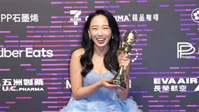 金鐘獎第60屆最具潛力新人獎由杜蕾拿下。（圖／記者鄭孟晃、趙于瑩攝影）