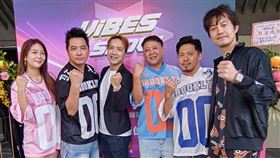 油條兄弟成員柳橙（左起）、大寶、圤智雨、迪哥、大羽、恐龍偶像（圖／記者鍾智凱攝影）