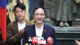 朱立倫下午在中央黨部舉辦「台灣光復八十週年紀念歷史專題講座」。（圖／國民黨提供） 