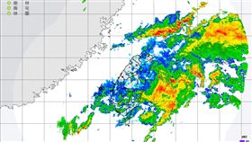 氣象署在今（19）天15:50發布大雨特報。（圖／翻攝自氣象署）