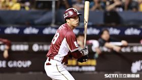 台灣大賽G2，樂天桃猿指定打擊林立連續2打席敲出安打。（圖／記者劉彥池攝影）