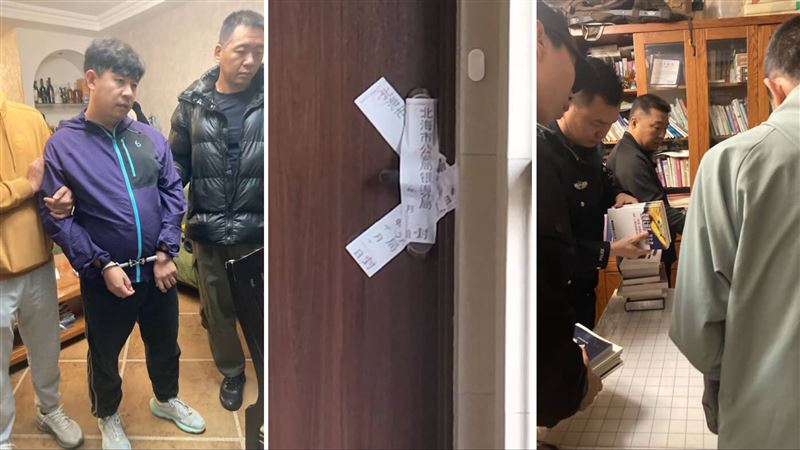 其中一名凌晨遭逮的牧師孫聰，目睹老母親因受驚嚇導致心臟病發倒下，臉色慘白。（圖／傅希秋提供）