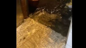 新北中和淹水，網友曝慘況。（圖／取自Threads @cherryen）