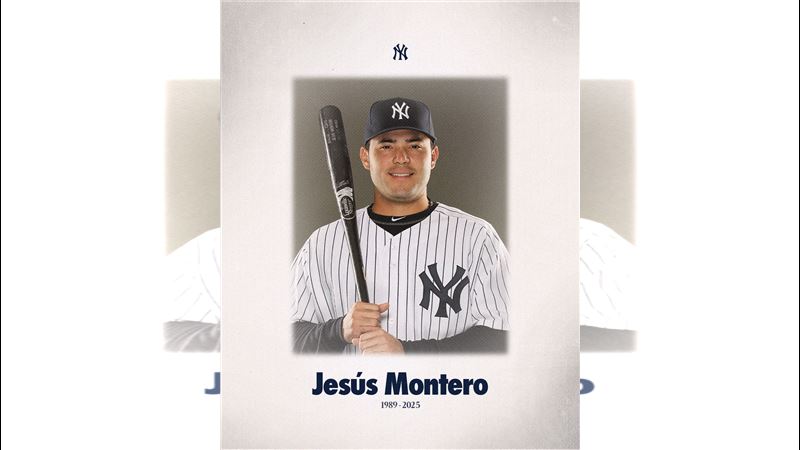 前洋基隊捕手蒙特羅（Jes&uacute;s Montero）車禍逝世。（圖／翻攝自X平台 @Yankees）