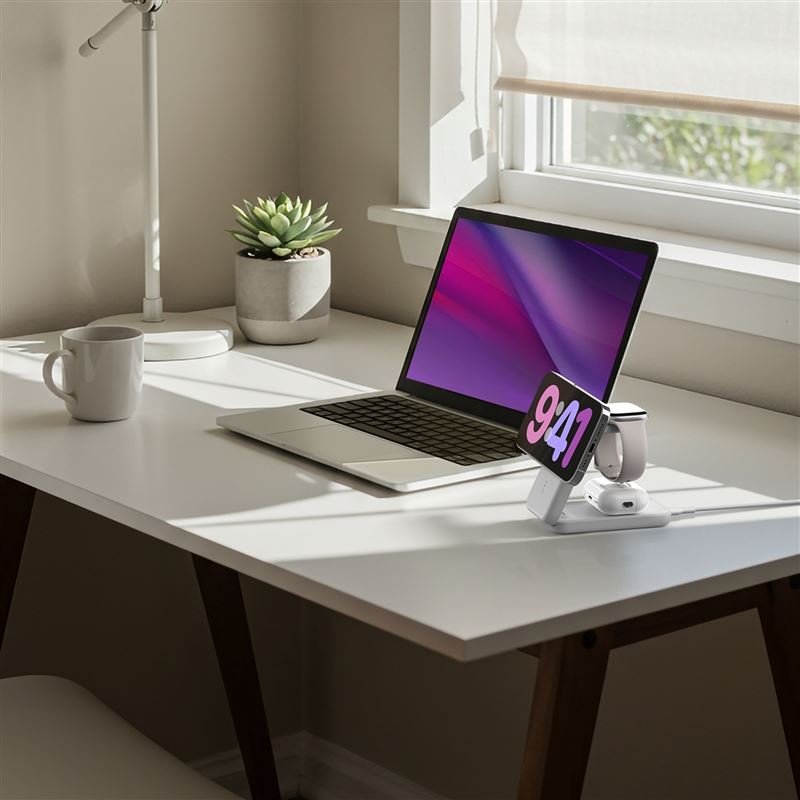 Belkin推出UltraCharge系列Qi2 25W認證無線充電器。(圖/品牌業者提供)