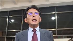 黃國昌在北檢前接受媒體訪問。（圖／翻攝畫面）