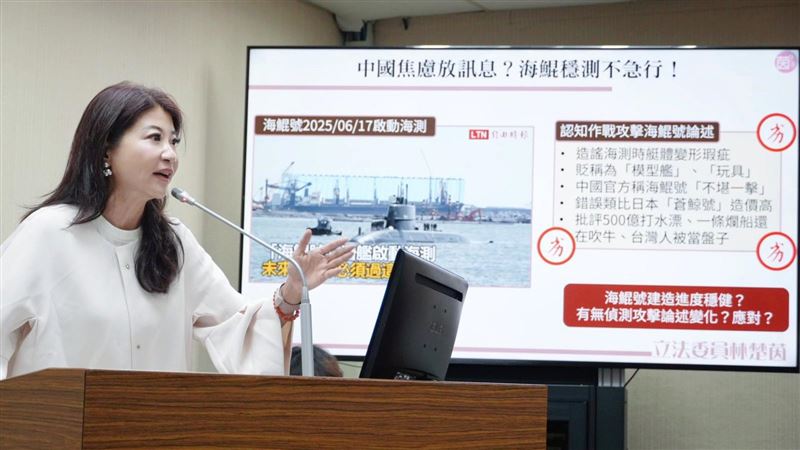 林楚茵要求國防部建立量化監測機制，統計錯假訊息來源與規模。（圖／林楚茵國會辦公室提供）